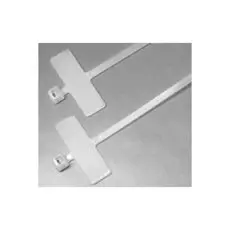 Стяжка нейлоновая не открывающаяся Hyperline GTK-110MC безгалогенная (halogen free), 110x2.5мм, с площадкой для маркера, (100 шт)