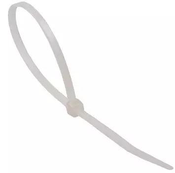 Стяжка нейлоновая не открывающаяся NIKOMAX NMC-CTN290-36-SL-WT-100-K 290х3,6мм, белая, 100шт.