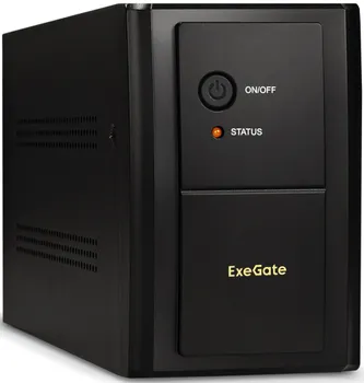 Источник бесперебойного питания Exegate SpecialPro UNB-1000.LED.AVR.EURO.RJ.USB EP212518RUS 1000VA/650W, LED, AVR, 4 евророзетки, RJ45/11, USB, black