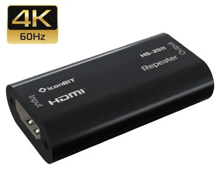 Удлинитель сигнала IconBit HS-2511 повторитель HDMI поддержка 4К60, до 40 метров