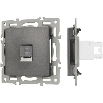 Механизм компьютерной розетки SCT-MPC1-PL-GR (RJ-45, CAT6) (Arlight) 045335