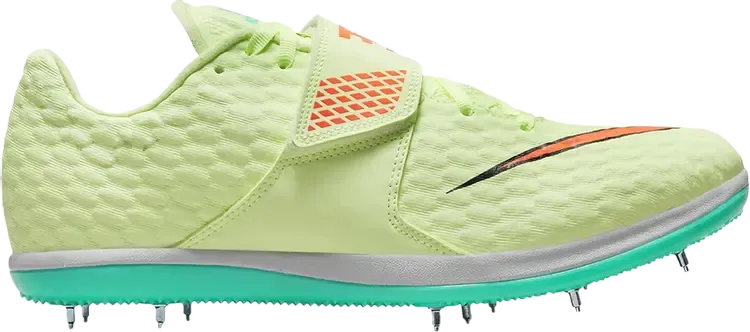 Кроссовки Nike High Jump Elite 'Barely Volt Hyper Orange', зеленый