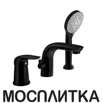 Смеситель для ванны с душем Orange Otto M22-333b черный матовый