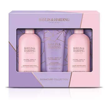 BAYLIS&HARDING BAYLIS & HARDING Набор средств для душа Jojoba, Vanilla & Almond Oil Luxury Shower Set
