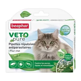 BEAPHAR Капли «Био» от блох и клещей для кошек