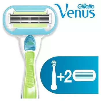 Женская бритва Gillette Venus (Жиллетт Винус) Embrace + Сменные кассеты 2 шт.