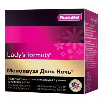 Менопауза День-Ночь Lady's formula/Ледис формула Дневная формула таблетки 30шт+Ночная формула таблетки 30шт
