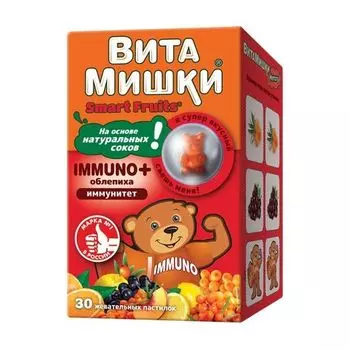 ВитаМишки Иммуно+ облепиха пастилки жевательные 2,5г 30шт