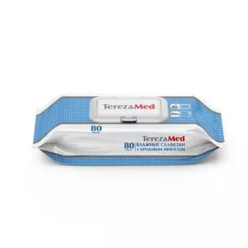 Влажные салфетки с кремовым эффектом TerezaMed 80шт