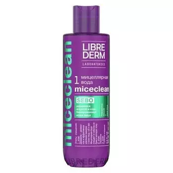 Вода мицеллярная для жирной и комбинированной кожи Miceclean Sebo Librederm/Либридерм фл. 200мл