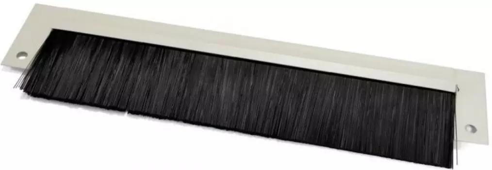 Панель TLK TLK-BRSH-1U-GY щёточный ввод 19", 1U, для настенных, напольных шкафов и открытых монтажных стоек, светло-серый.