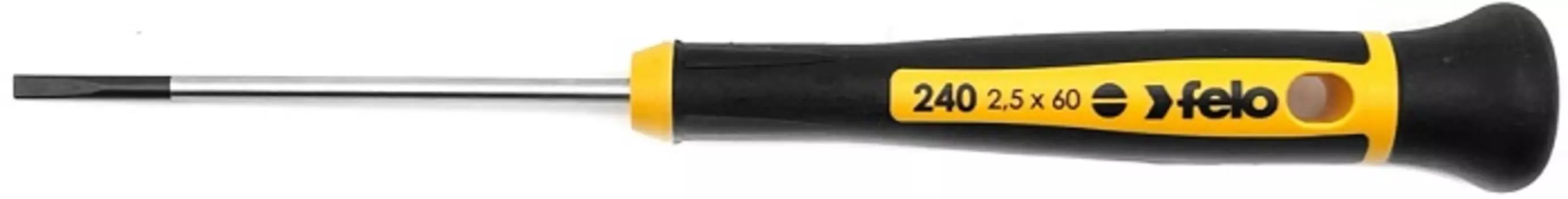 Отвертка шлицевая Felo 24025260 для точных работ 2,5X0,4X60