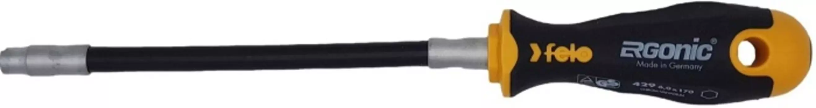 Отвертка Felo 42906040 Ergonic с гибким стержнем торцевой ключ 6,0X170