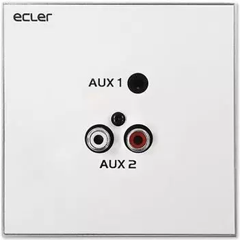 Панель Ecler WPaCNX-JRCA настенная с разъемами 2хRCA (розетка) и miniJack 3,5 мм