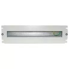Панель Hyperline BPB19-PS-3U-RAL7035 с DIN-рейкой с регулируемой глубиной установки, 19", 3U, 22 места, серый (RAL 7035)