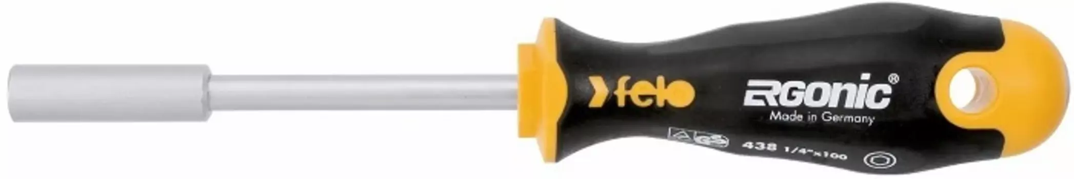 Отвертка Felo 43812540 Ergonic с насадкой под биты 1/4"