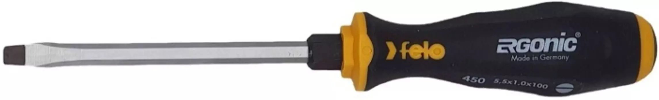 Отвертка Felo 45005540 плоская шлицевая ударная Ergonic 5,5X1,0X100