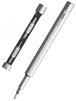 Отвертка HOTO HFT0003GL карманная с набором бит Pocket Precision Screwdriver SE (серебристый)