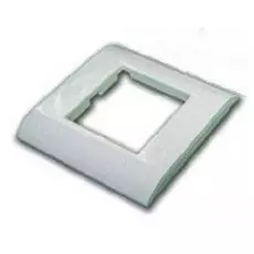 Панель лицевая TWT NM-EL45x45/T-WH для электрической розетки Mosaic 45x45, нем. ст., 2K+3, со шторками, белый