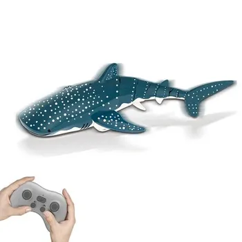 Smart Rc Акула Кит Спрей Водная Игрушка Дистанционно Управляемая Лодка Корабль Подводная Лодка Роботы Рыбы Электрические Игрушки для Детей Мальчиков Маленьких Детей серый