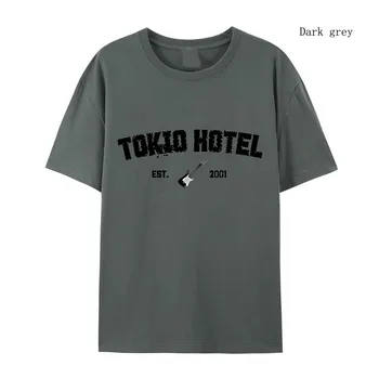Женская хип-хоп уличная футболка одежда рок-группа Tokio Hotel Kaulitz принт футболка хлопковая футболка тренд короткий рукав футболка S