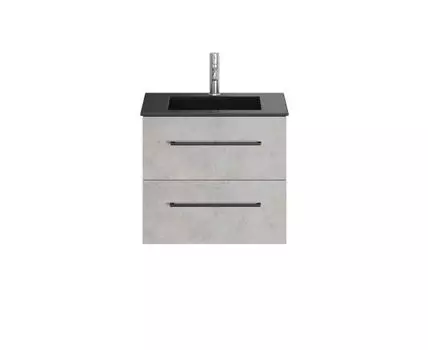 Тумба с раковиной Creto Ares Beton 60 black