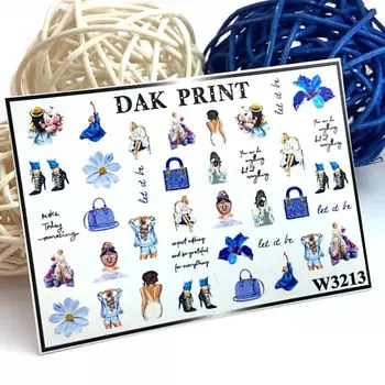 DAK PRINT Слайдер-дизайн для ногтей W3213