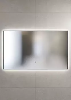 Зеркало Sanvit Панорама Black 100x80 с LED подсветкой
