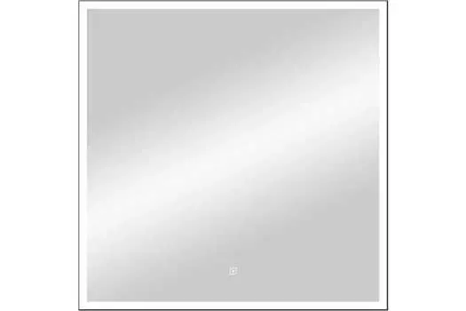 Зеркало Reflexion Ghost 80х80 с подсветкой, сенсором и часами