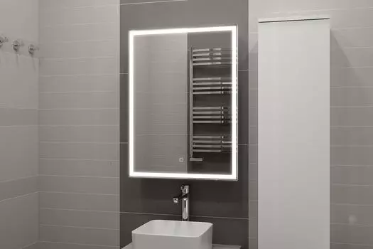 Зеркало-шкаф Art&Max Techno AM-Tec-600-800-1D-L-DS-F
