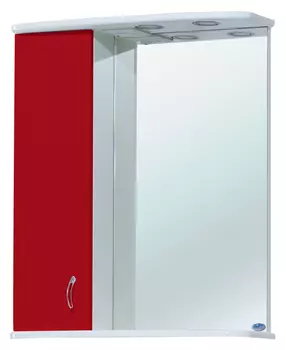 Зеркало-шкаф Bellezza Астра 60 L бордо