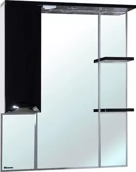 Зеркало-шкаф Bellezza Белла Люкс 85 L черный