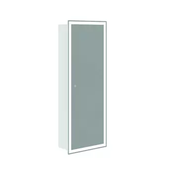 Зеркало-шкаф Corozo Делавэр 45 с LED-подсветкой, белый