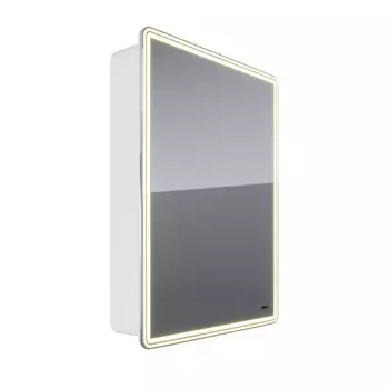 Зеркало-шкаф Lemark Element 60х80 см с подсветкой и розеткой, правый, белый