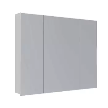 Зеркало-шкаф Lemark Universal 100х80 см белый глянец