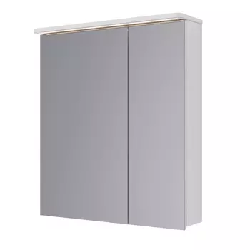 Зеркало-шкаф Lemark Zenon 70х80 см с подсветкой и розеткой, белый глянец