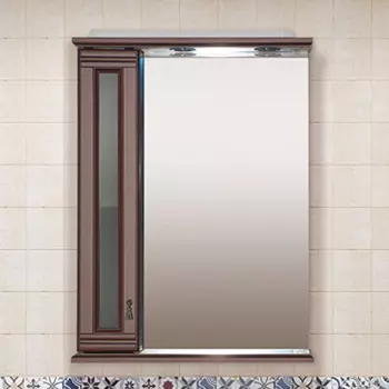 Зеркало-шкаф Misty Дублин 70 L, орех