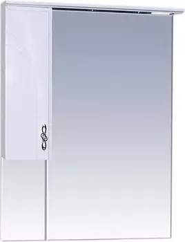 Зеркало-шкаф Misty Сицилия 65 L с подсветкой, белая эмаль