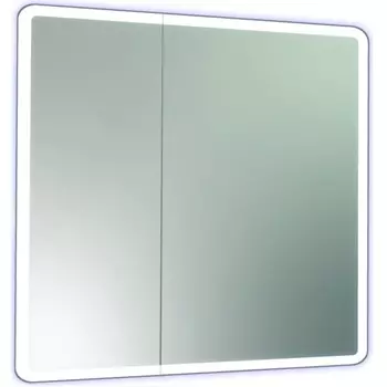 Зеркало-шкаф Reflexion Chill LED 80х80 с подсветкой, инфракрасный выключатель
