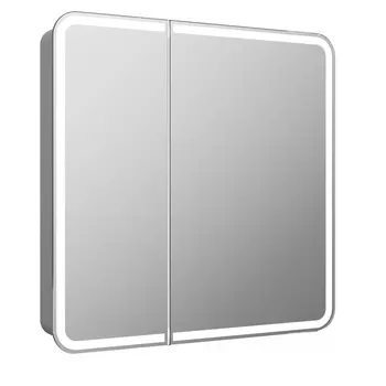 Зеркало-шкаф Reflexion Circle LED 80х80 с подсветкой, инфракрасный выключатель