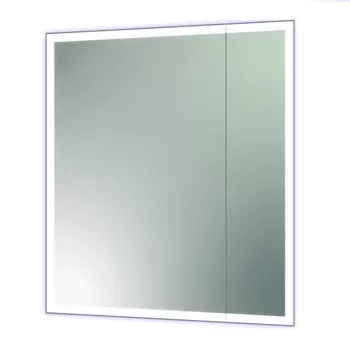Зеркало-шкаф Reflexion Cube LED 70х80 с подсветкой, инфракрасный выключатель