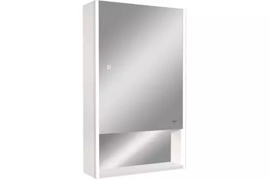 Зеркало-шкаф Reflexion Box 50х80 с подсветкой и сенсором, белое