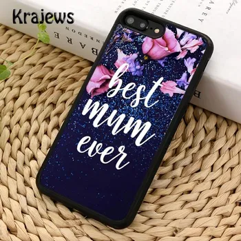 Чехол для телефона Krajews Best Mom когда-либо в мире для iPhone 14 6s 7 8 plus X XR XS 11 12 13 pro max Samsung S21 S22ultra Plus iPhone 6plus