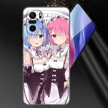 Чехол для телефона Anime Cute REM для Xiaomi Mi POCO X3 NFC GT M4 M3 12 11T 10T Pro A3 11 Lite NE 5G 12X 11i F3, мягкий черный чехол из ТПУ Xiaomi Mi A3