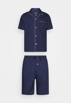 Пижама Polo Ralph Lauren, однотонная темно-синяя.