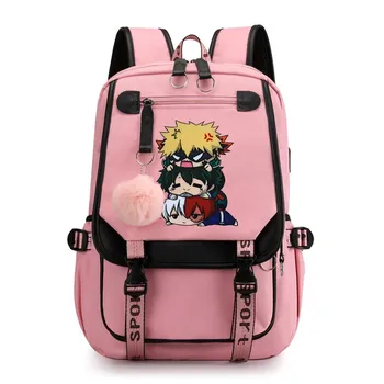 Новый аниме Deku Bakugou Katsuki Todoroki Shoto рюкзак с принтом повседневный рюкзак для мальчиков и девочек большой школьный рюкзак модная дорожная сумка