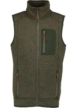 Утепленный жилет OS Trachten Strickfleece Klesi, оливковый