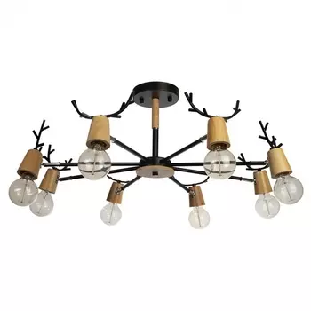 Потолочная люстра для детской 10024/8 Loft It Sven Black