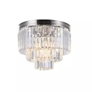 Потолочная люстра хрустальная 31106/PL nickel (Newport)