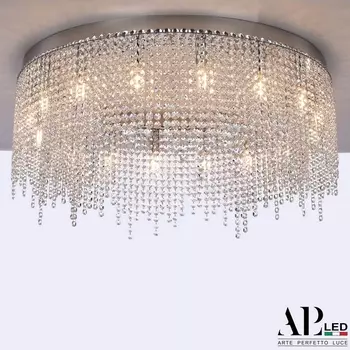 Потолочная люстра хрустальная APL LED Sicilia SH02.73.B.Ni.E14.PK